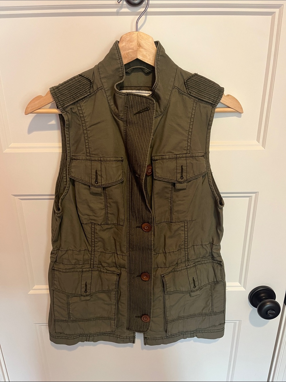 Olive Utility Vest - Women
